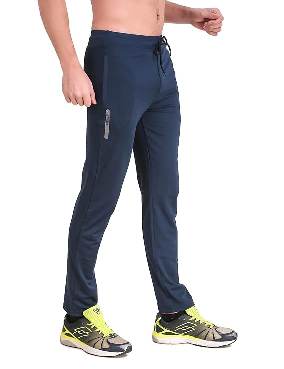 Men's Stretchable Track Pants with 2 Zipper Pockets